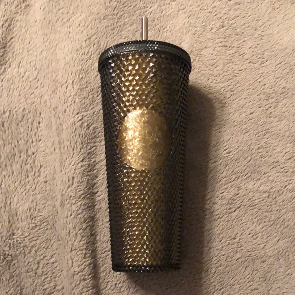 2020 BNWT Starbucks Studded black glitter cup